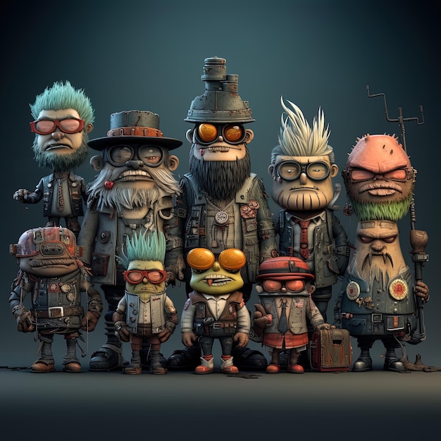 Photo monster characters