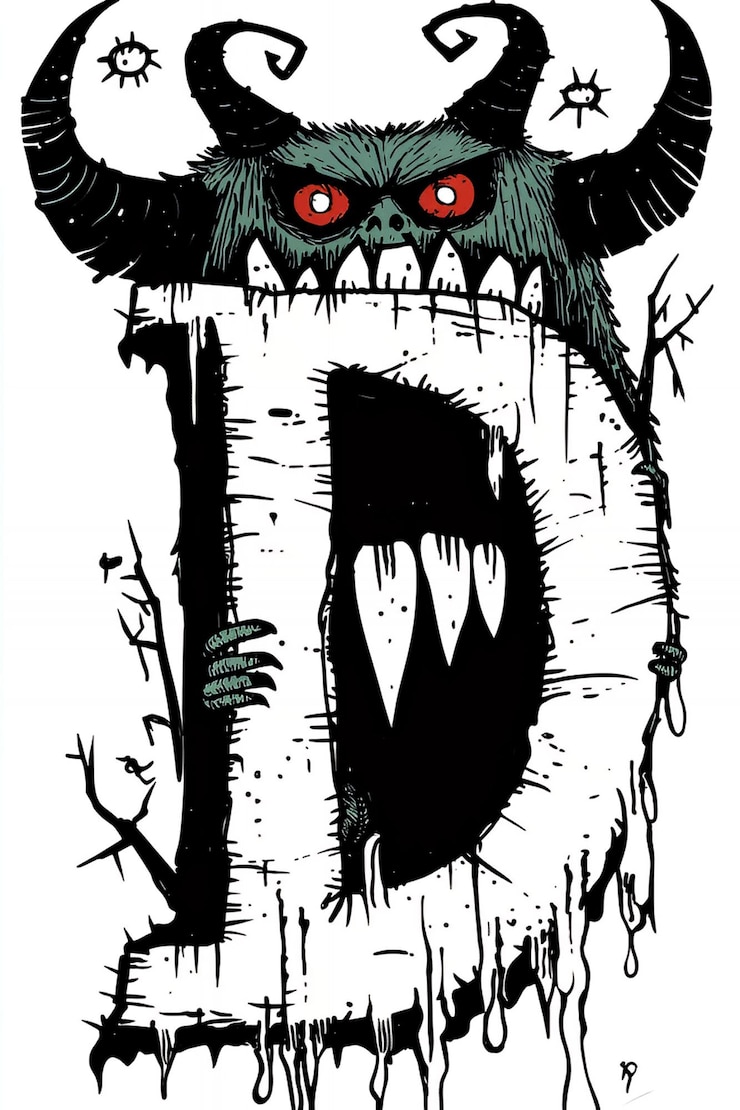 फोटो monster eating the letter d