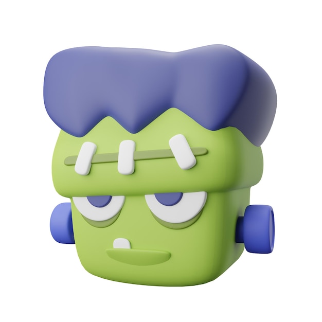 Monster Frankenstein 3D Icon для Хэллоуина
