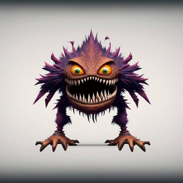 Monster full body Cartoon Character Vector Illustratie