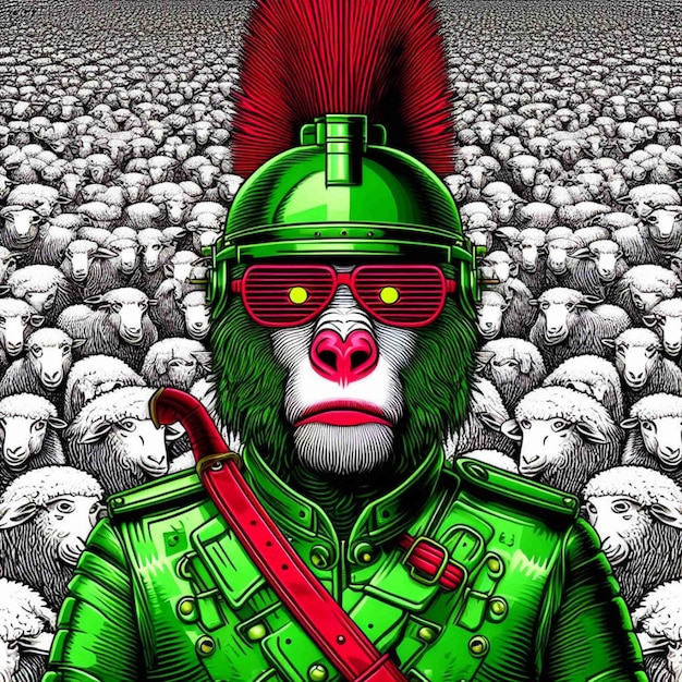 Photo monster ilustration gamer avatar gorilla icon animal humanoid ape illustration monkey art