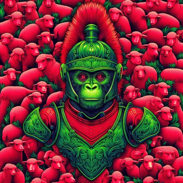 Иллюстрация монстра геймер аватар горилла икона животное гуманоидная обезьяна иллюстрация обезьяна искусство