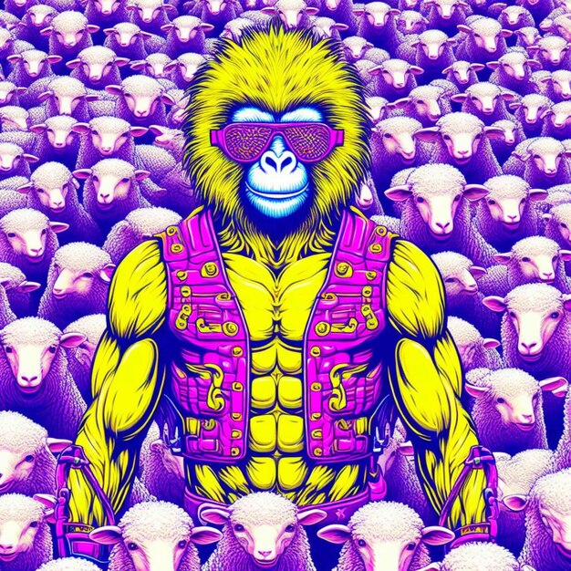 monster ilustration gamer avatar gorilla icon animal humanoid ape illustration monkey art