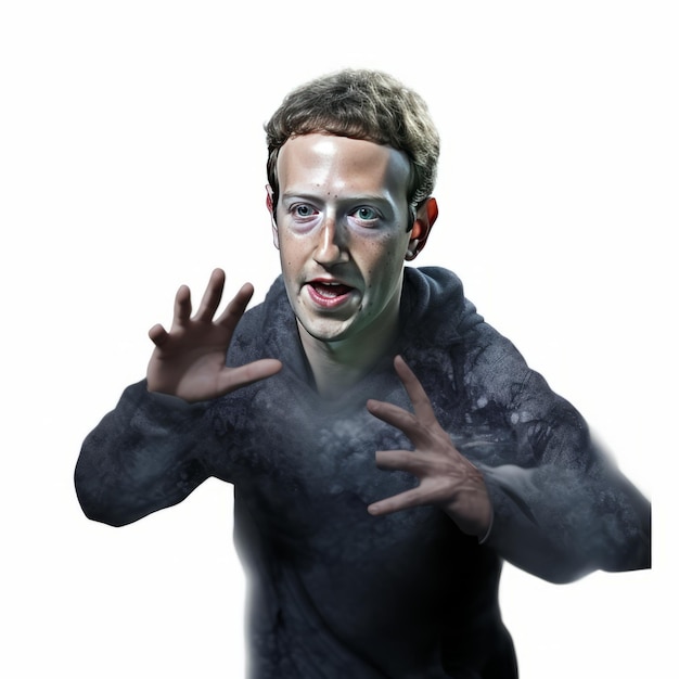 Photo monster mashup silly and amusing halloween edition with mark zuckerberg as the simple sprite on wh