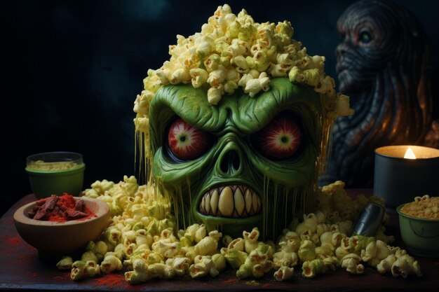 Monster popcorn Generate Ai