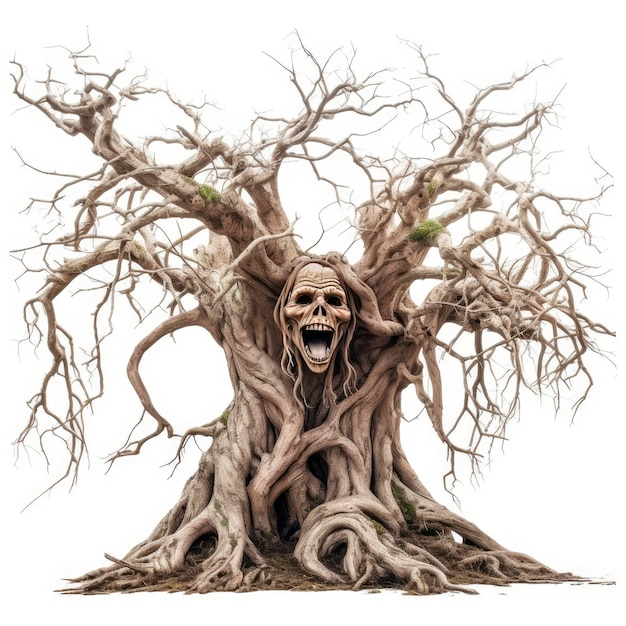 Страшное дерево-монстр