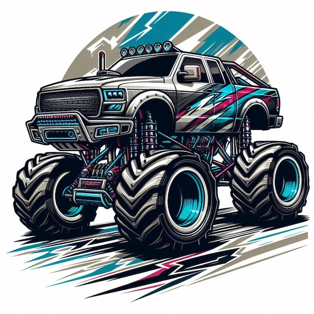 Foto progettazione del monster truck