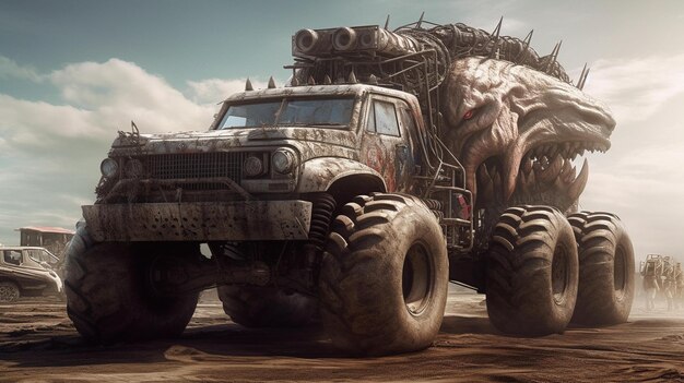 monster truck image photos pictures futuristic concept