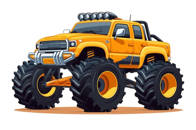 Monster Truck Vector Off Road Thrills Await You