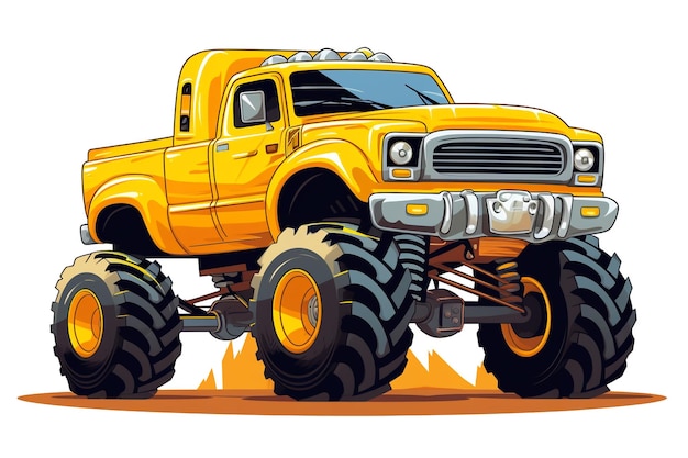 Monster Truck Vector Roaring into Off Road Glory