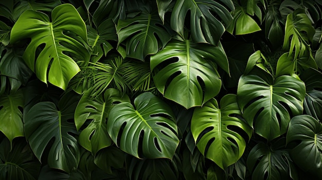 Monstera bladplant blad achtergrond