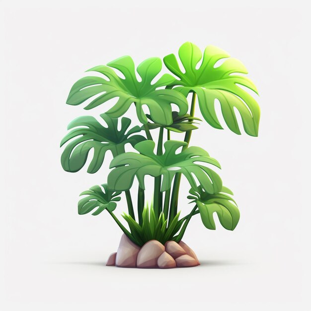 Foto monstera deliciosa plant in een pot