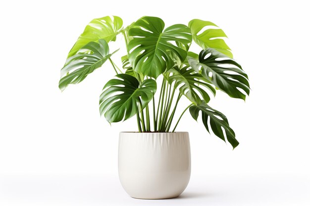 Foto pianta di monstera deliciosa in vaso