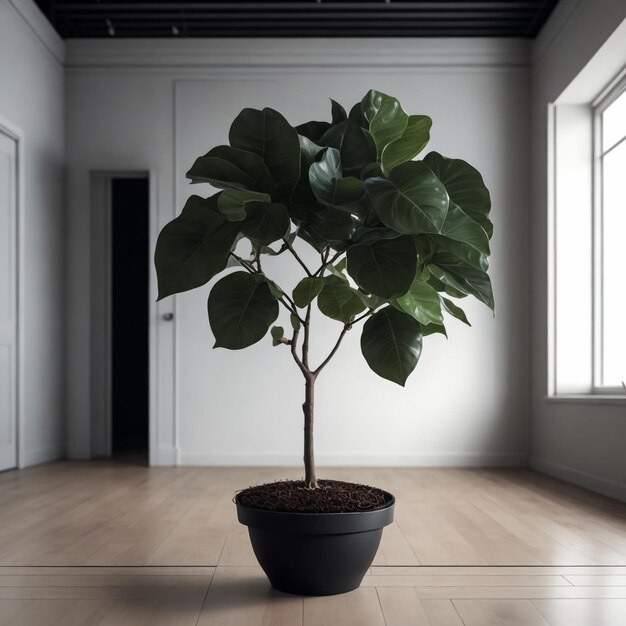 Foto monstera deliciosa o swiss cheese plant in un vaso di fiori verde isolato su uno sfondo verde chiaro