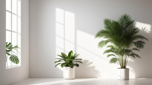 Foto monstera laat een prachtige tropische inheemse met de frisheid van natuurlijke bladeren de achtergrond muur