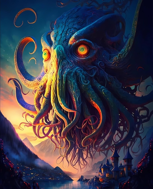 Monsterlijke octopus