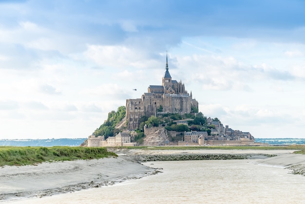 Mont St Michel-toeristische attractie in Normandië, Frankrijk