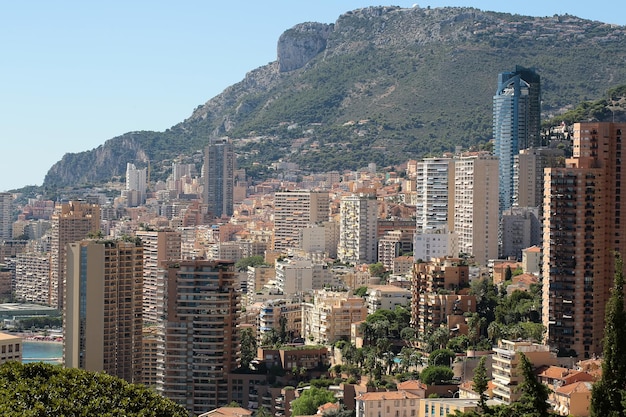 Vista aerea di monte carlo monaco