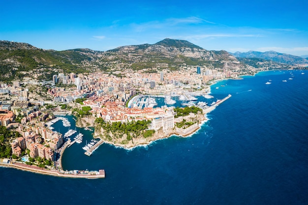 Monte Carlo Monaco aerial view