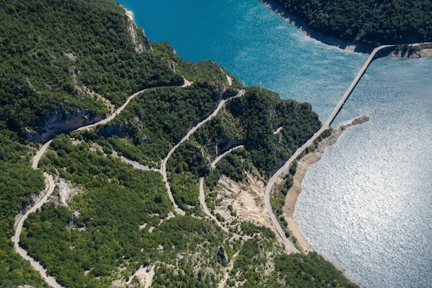 Montenegro kaart en vlag