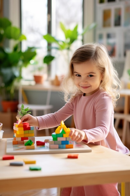 Montessori-activiteit Leren door te spelen