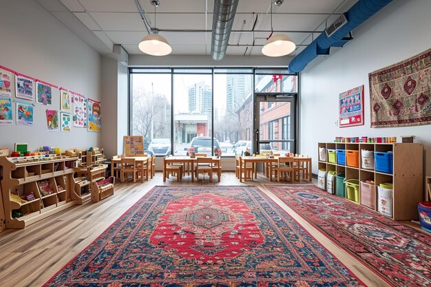 Photo montessori kindergarten playroom