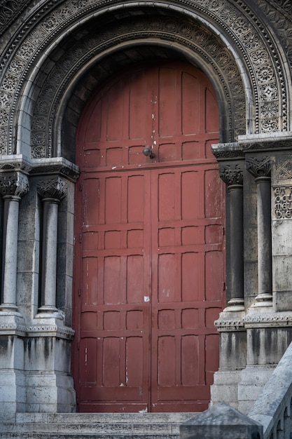 Montmartre-basiliek in parijs daglichtopname