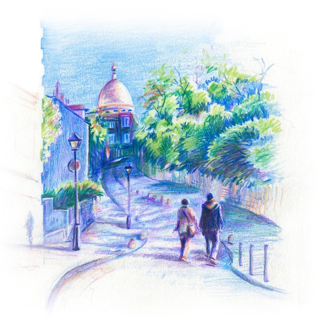 Montmartre in Parijs Frankrijk