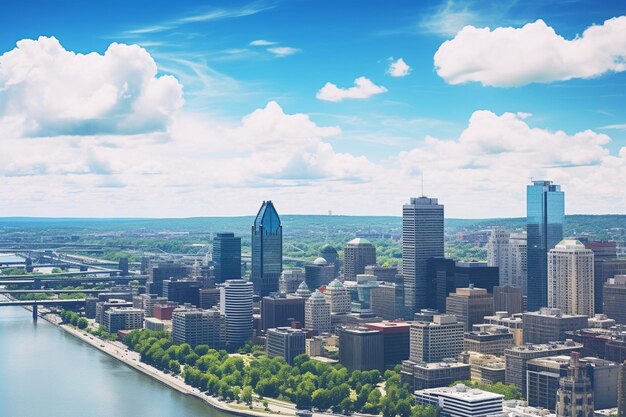 Photo montreal day view panorama