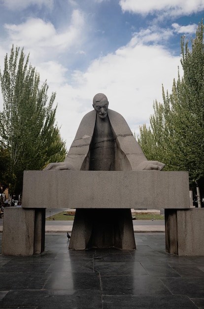 Monument to Alexander Tamanyan in Armenia the city of Yerevan