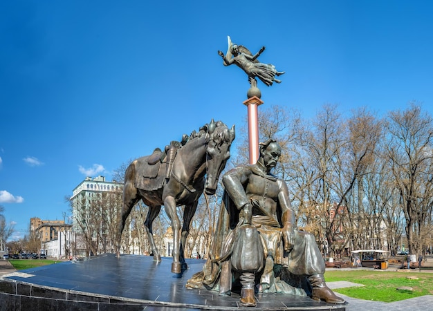 Monument to Ataman Golovaty in Odessa Ukraine