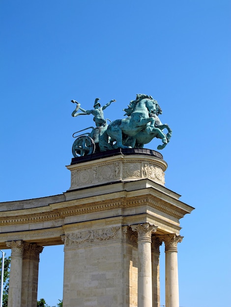 The monument in Budapest, Hungary