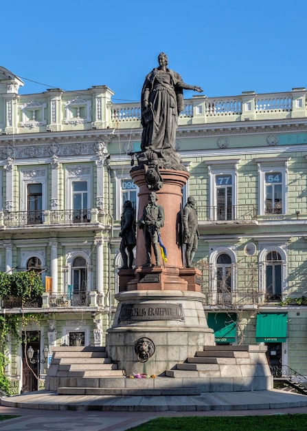 Monument to Catherine the Great in Odessa Ukraine