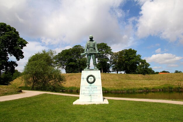 The monument in Copenhagen city Denmark