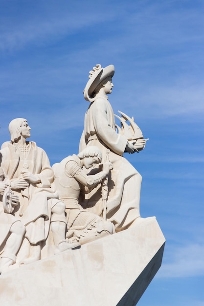 Monument to the discoverers in Lisbonne wirth Cristobal Colon