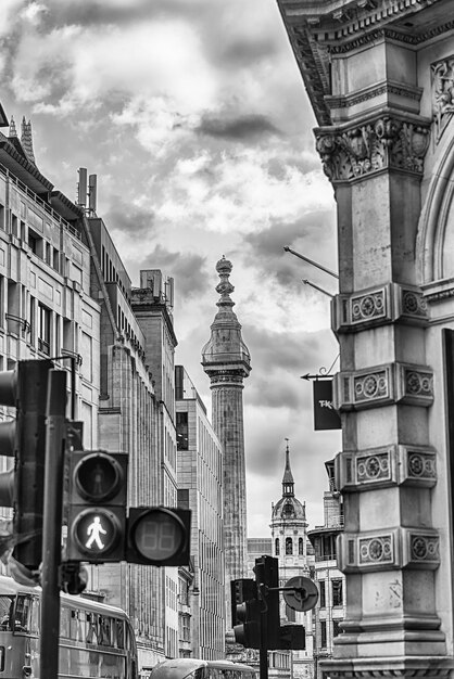 Monument to the Great Fire of London England UK