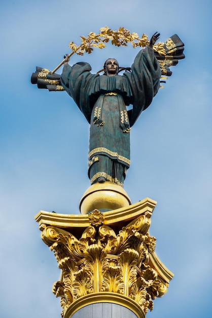 Monumento all'indipendenza dell'ucraina. kiev. ucraina.