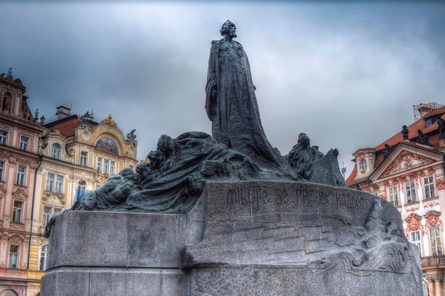 Photo monument to jan hus