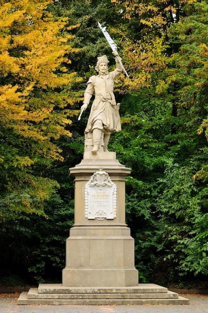 Monument to Jan Kilinskii in Lviv Ukraine