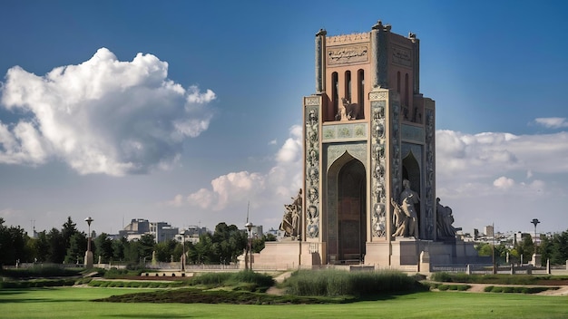 Photo monument in tehran city of iran