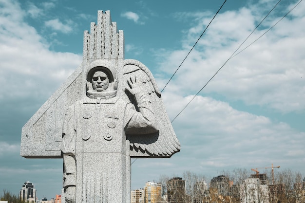 Monument to the Ukrainian cosmonaut in Kyiv