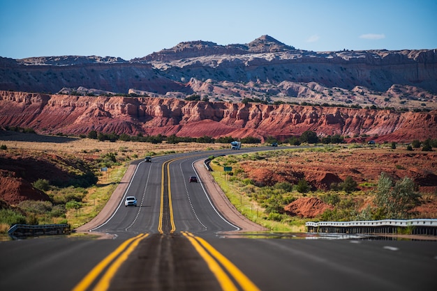 Monument Valley Road. Highway on travel vacation.