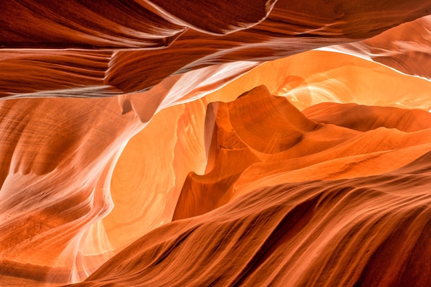 Monument valley shape inside arizona antelope canyon