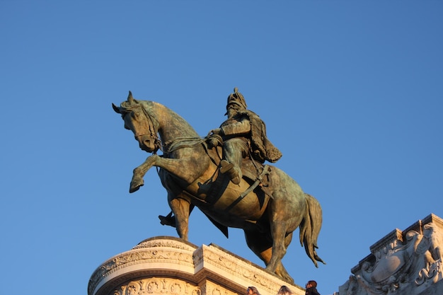 Monumento a vittorio emanuele ii a roma, italia