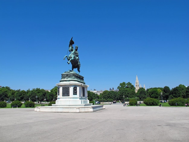 The monument in Vienna, Austria