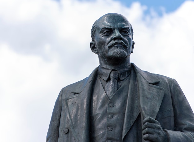 Foto monumento a vladimir lenin a mosca in russia