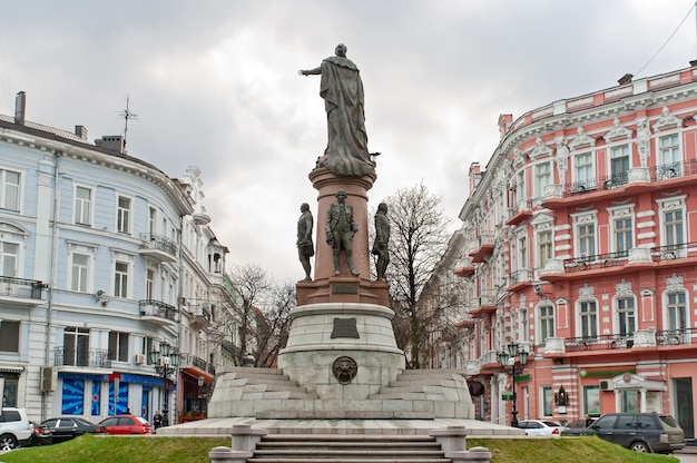 Monument voor keizerin Catherine. Odessa, Oekraïne