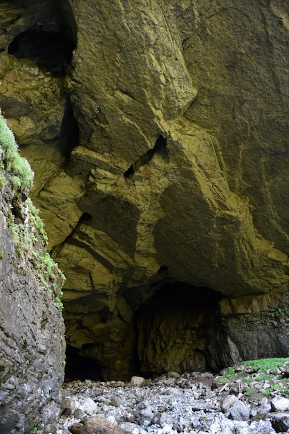 Monumental cave entrance