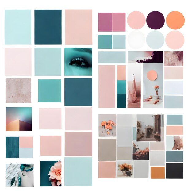 Foto mood board kleuren inspiratie kleur van mijn geest