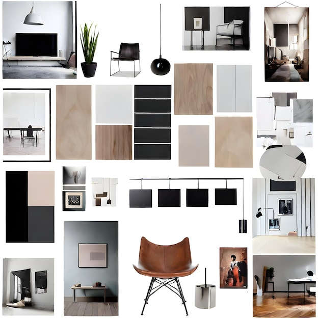 Photo mood board superflat inspiration interior